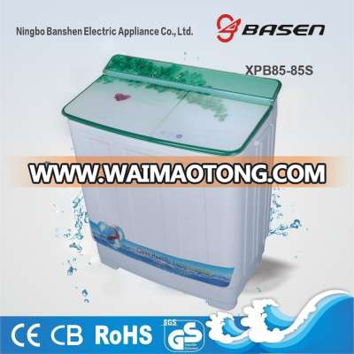 Twin tub top loading semi-automatic 8.5kg washing machine with dryer